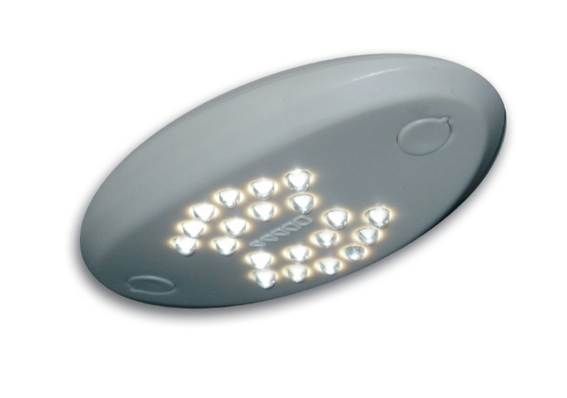 20 faretti spot LED 12/24Vdc bianco freddo per illuminazione di autobus e pullman